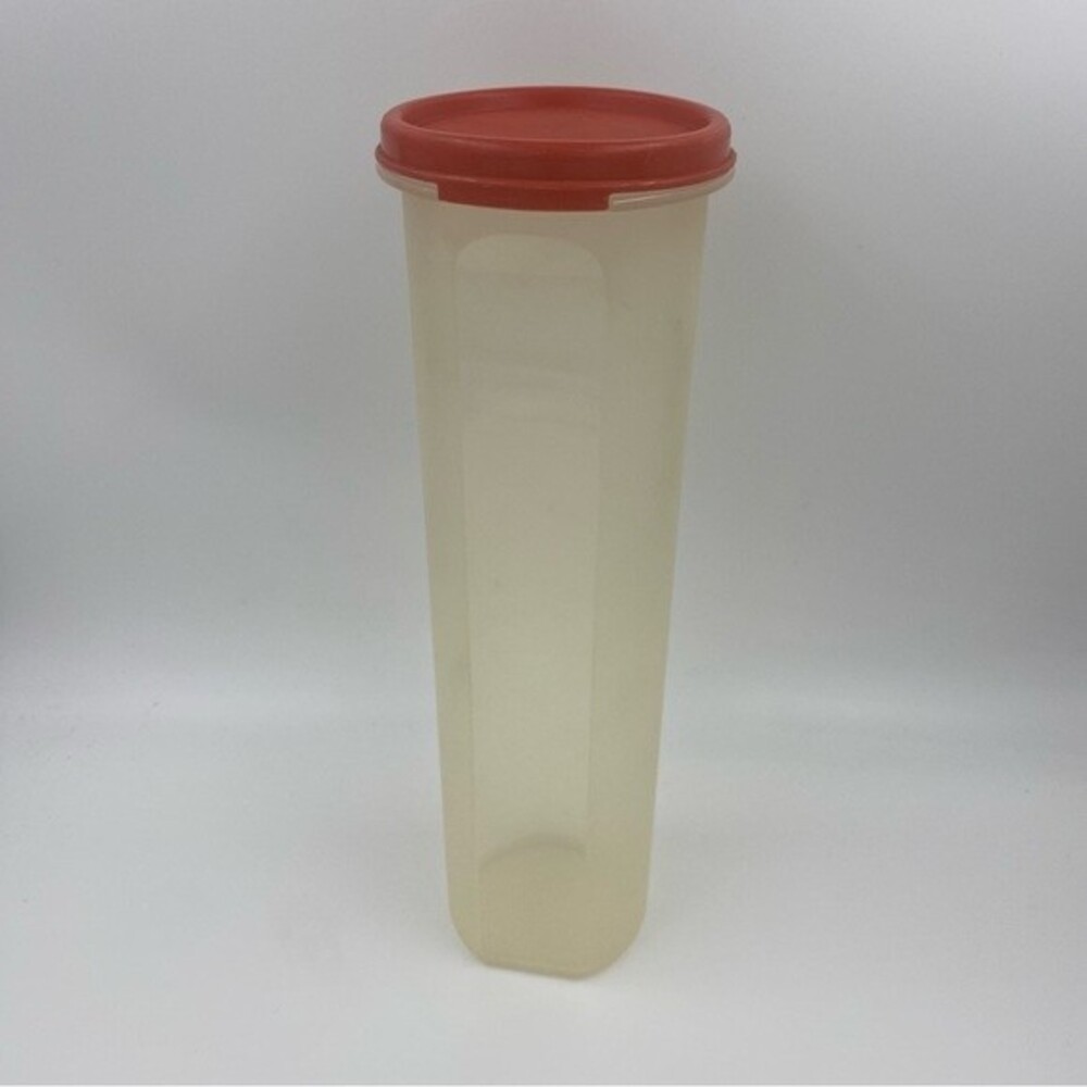 Vintage‎ Tupperware Spaghetti Holder with Red Lid 1661-5